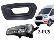 2020 2021 2022 2023 2024 Ford Transit 150 250 350 350HD E-Transit Left Front Bumper Fog Light Lamp With Cover Driver Side