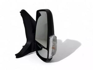 2020 2021 2022 2023 2024 Ford Transit 150 250 350 350HD Right Front Door Power Side Rear View Mirror Heated Signal Manual Folding With BSM ( Blind Spot Monitoring ) Short Arm Passenger