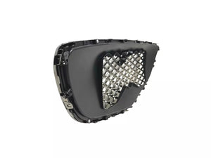 2022-2023 Genesis GV70 Front Bumper Upper Grille With Camera Option Dark Chrome Mesh - Texas-e-parts