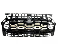 2023 2024 Honda HRV HR-V Front Bumper Upper Grille With Sensor Holes Honeycomb - Texas-e-parts