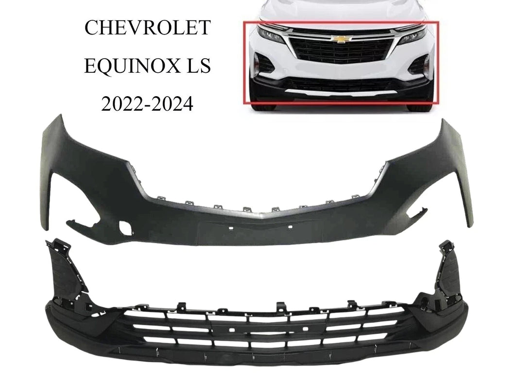 2022 2023 2024 Chevrolet Equinox LS Front Bumper Upper Lower Cover