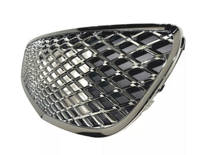 2022-2023 Genesis GV70 Front Bumper Upper Grille With Camera Option Dark Chrome Mesh - Texas-e-parts