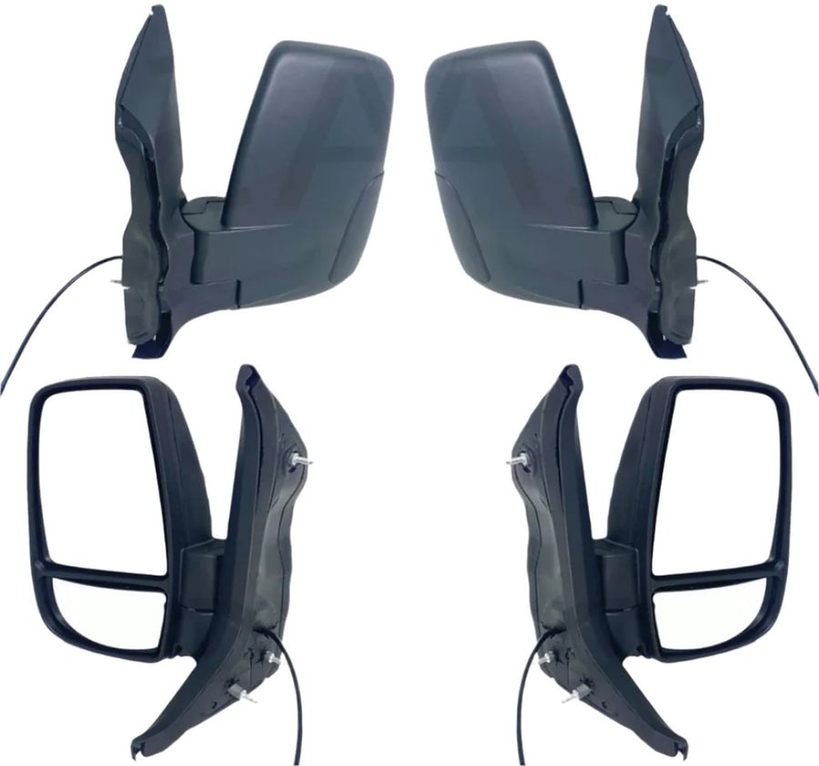 2015-2024 Ford Transit Front Left Right Door Side Rear View Mirror Short Arm Set Driver Passenger - Texas-e-parts