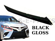 Load image into Gallery viewer, 2018 2019 2020 2021 2022 2023 2024 Toyota Camry XSE SE Headlight Molding Trim Right Passenger Side Gloss Black - Texas-e-parts