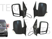 Load image into Gallery viewer, 2006-2018 Mercedes Sprinter Van Left &amp; Right Side Rear View Mirror Short Arm Heated Signal - Texas-e-parts