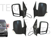 Load image into Gallery viewer, 2006-2018 Mercedes Sprinter Van Left &amp; Right Side Rear View Mirror Short Arm Heated Signal