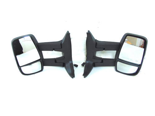 2015 2016 2017 2018 2019 2020 2021 2022 2023 2024 Ford Transit Left Right Front Door Side Rear View Mirror W Signal Long Arm Pair - Texas-e-parts