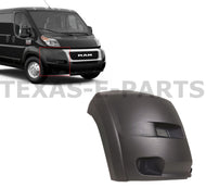 2019 2020 2021 2022 Ram Promaster Front Bumper Right Passenger Side End Cap Cover Black - Texas-e-parts