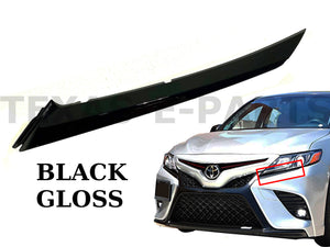2018 2019 2020 2021 2022 2023 Toyota Camry XSE SE Headlight Molding Trim Left Driver Side Gloss Black