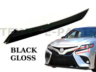 2018 2019 2020 2021 2022 2023 2024 Toyota Camry XSE SE Headlight Molding Trim Left Driver Side Gloss Black - Texas-e-parts
