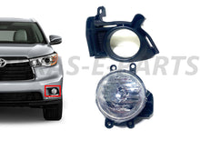 Load image into Gallery viewer, 2014 2015 2016 Toyota Highlander Front Fog Light Lamp With Cover Left Driver Side - Texas-e-parts
