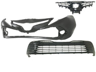 2018 2019 2020 Toyota Camry L LE XLE Front Bumper Cover With Upper Lower Grille - Texas-e-parts