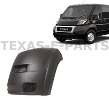 Load image into Gallery viewer, 2019 2020 2021 2022 Ram Promaster 1500 2500 3500 Front Bumper Left Driver Side End Cap Cover Black - Texas-e-parts