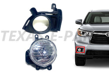 Load image into Gallery viewer, 2014 2015 2016 Toyota Highlander Front Fog Light Lamp With Cover Right Passenger Side - Texas-e-parts