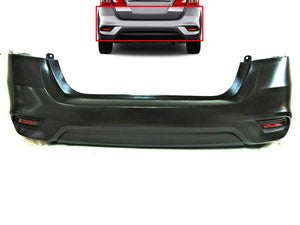 2016 2017 2018 2019 Nissan Sentra SR Rear Bumper With Reflectors - Texas-e-parts