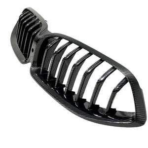 2019 2020 2021 2022 2023 2024 BMW 8-Series Gran Coupe Front Bumper Upper Grille With Rear Trunk Spoiler Curved - Texas-e-parts