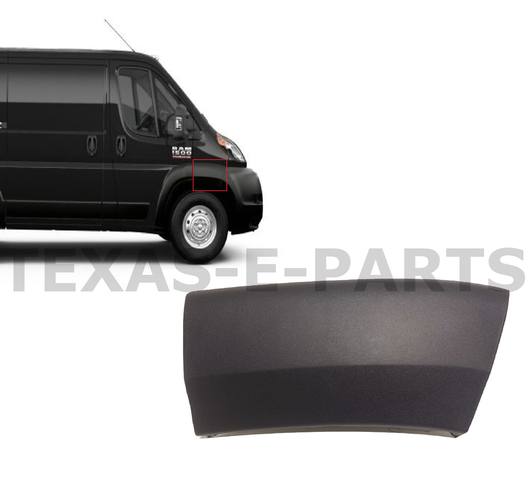 Front Door Flare Molding Trim For 2019-2022 Ram Promaster - Black, Right Passenger Side - Texas E Parts
