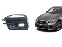 Load image into Gallery viewer, 2014-2017 Infiniti Q50 Q50s Fog Light Cover Lamp Bezel Left Driver - Texas-e-parts
