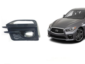 2014-2017 Infiniti Q50 Q50s Fog Light Cover Lamp Bezel Left Driver - Texas-e-parts