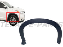 Load image into Gallery viewer, 2014 2015 2016 2017 2018 2019 Toyota Highlander Front Fender Flare Molding Trim Right Passenger Side