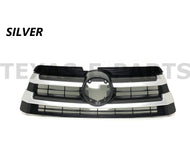 2017 2018 2019 Toyota Highlander Front Bumper Upper Grille Silver - Texas-e-parts