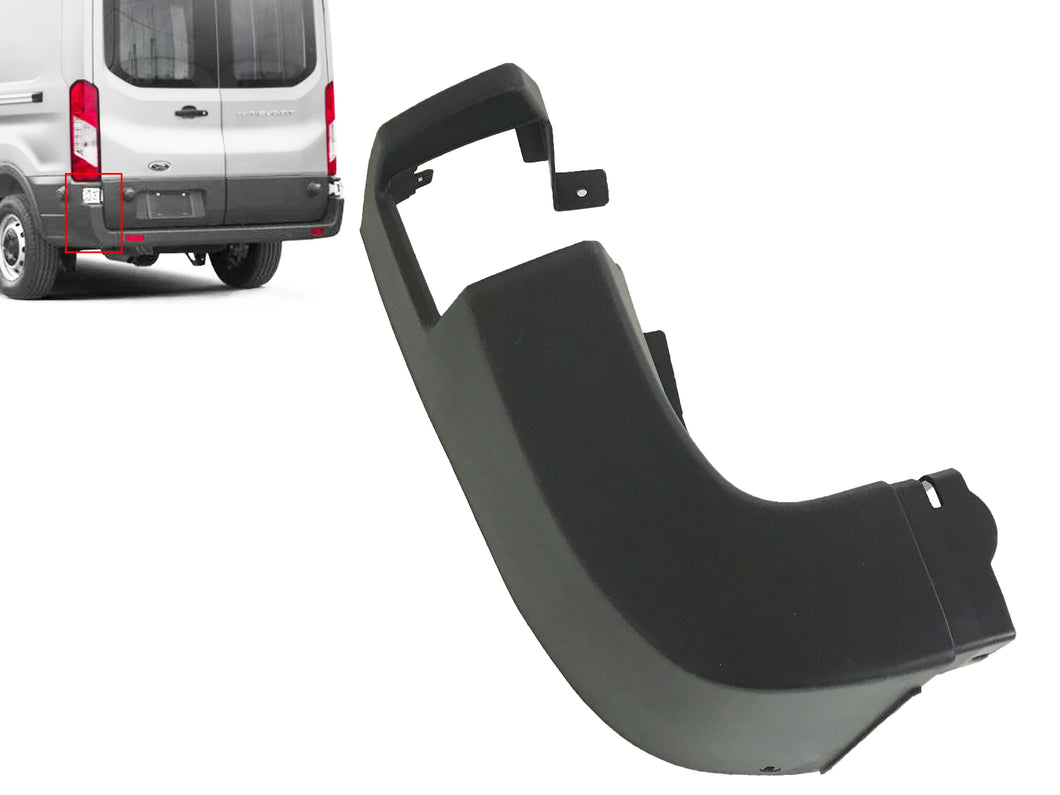2015 2016 2017 2018 2019 2020 2021 2022 Ford Transit 150 250 350 350HD Left Driver Side Bumper End Cap Side Cover Rear - Texas-e-parts