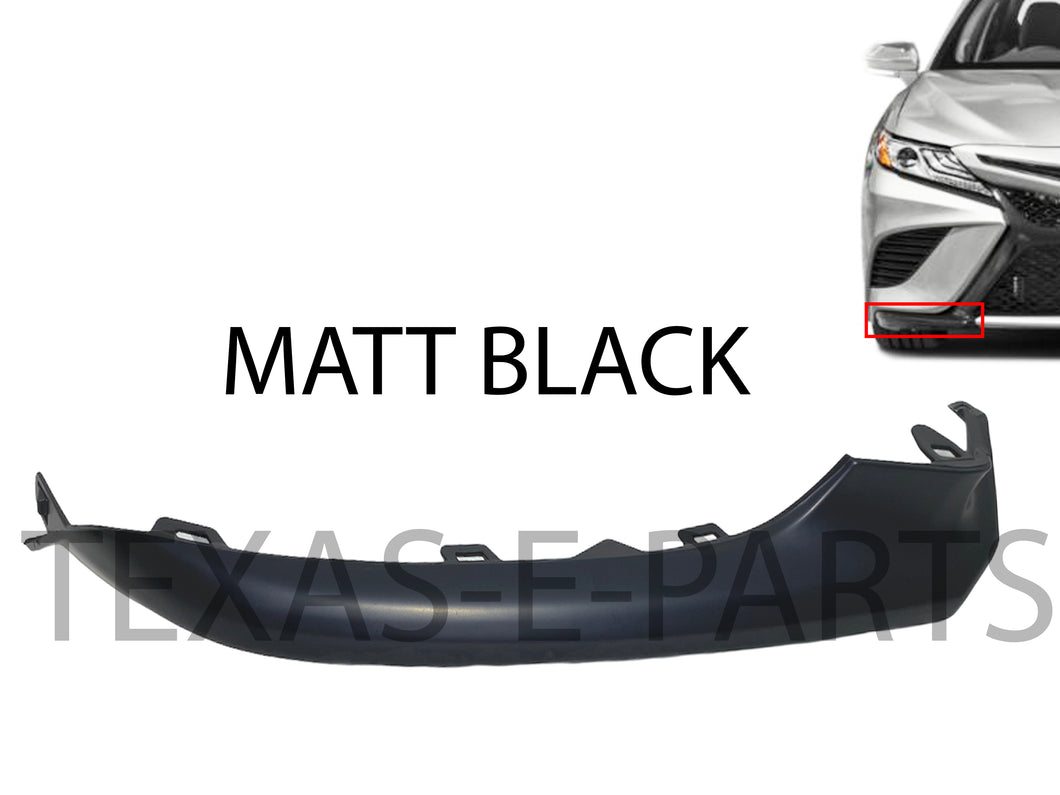 2018 2019 2020 Toyota Camry XSE SE Right Front Bumper Lower Trim Molding Matt Black - Texas-e-parts