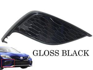 2021 2022 2023 Toyota Camry XSE SE Front Bumper Fog Light Cover Right Passenger Side Gloss Black