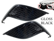 2021 2022 2023 Toyota Camry XSE SE Front Bumper Fog Light Cover Left Driver & Right Passenger Set Gloss Black - Texas-e-parts