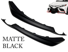 Load image into Gallery viewer, 2021 2022 2023 Toyota Camry XSE SE Front Bumper Side Lower Molding Trim Left Driver &amp; Right Passenger Set Matte Black - Texas-e-parts
