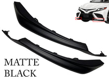 Load image into Gallery viewer, 2021 2022 2023 Toyota Camry XSE SE Front Bumper Side Lower Molding Trim Left Driver &amp; Right Passenger Set Matte Black