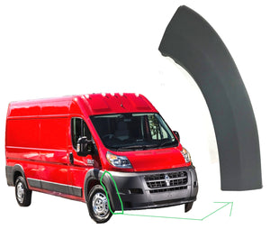 2014-2018 Ram ProMaster 1500 2500 3500 Front Bumper End Cap Flare Molding Trim Right side