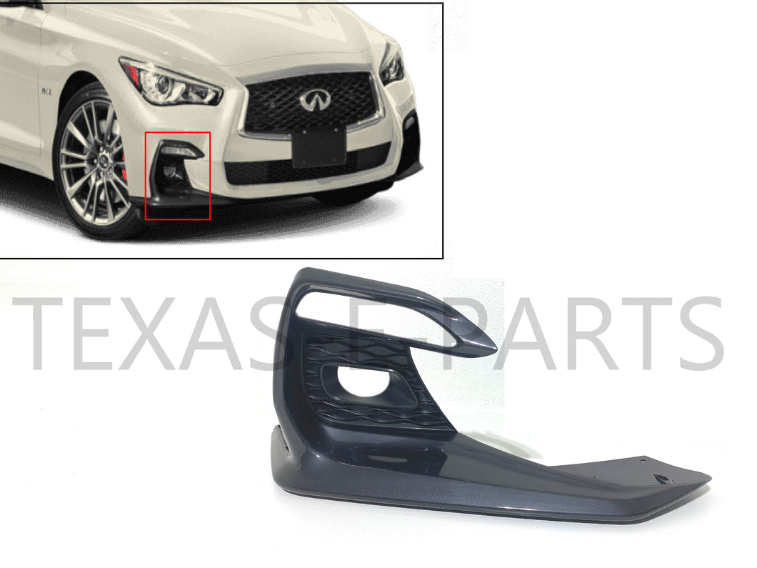 2018 2019 2020 2021 2022 2023 2024 Infiniti Q50 Q50s Right Fog Light Cover Passenger - Texas-e-parts