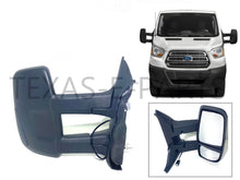 Load image into Gallery viewer, 2015 2016 2017 2018 2019 2020 2021 2022 Ford Transit RH Passenger Side Rear View Mirror Long Arm