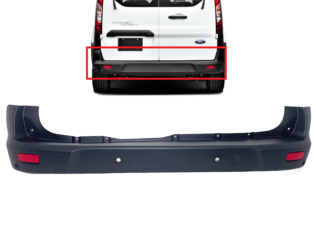 2019 2020 2021 Ford Transit Connect Rear Bumper Cover With Sensor Holes