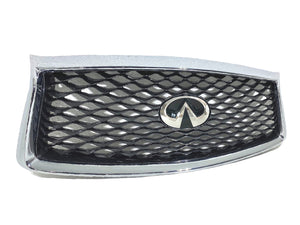 2018 2019 2020 2021 2022 2023 Infiniti Q50 Q50s Front Bumper Upper Grille With Emblem - Texas-e-parts