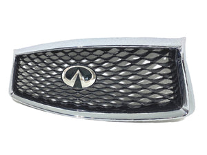 2018 2019 2020 2021 2022 2023 Infiniti Q50 Q50s Front Bumper Upper Grille With Emblem - Texas-e-parts