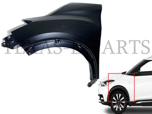 2018 2019 2020 2021 2022 2023 2024 Nissan Kicks Front Left Fender Panel Driver Side - Texas-e-parts