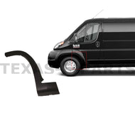 2019 2020 2021 2022 2023 2024 Ram ProMaster 1500 2500 3500 Front Door Flare Scuff Trim Left Driver Side Black - Texas-e-parts