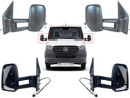 2019 2020 2021 Benz Sprinter Left Right Front Door Side Rear View Mirror Long Arm Set - Texas-e-parts