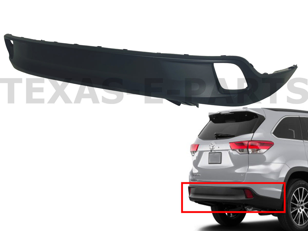 2014 2015 2016 2017 2018 2019 Toyota Highlander Rear Bumper Lower Cover ...