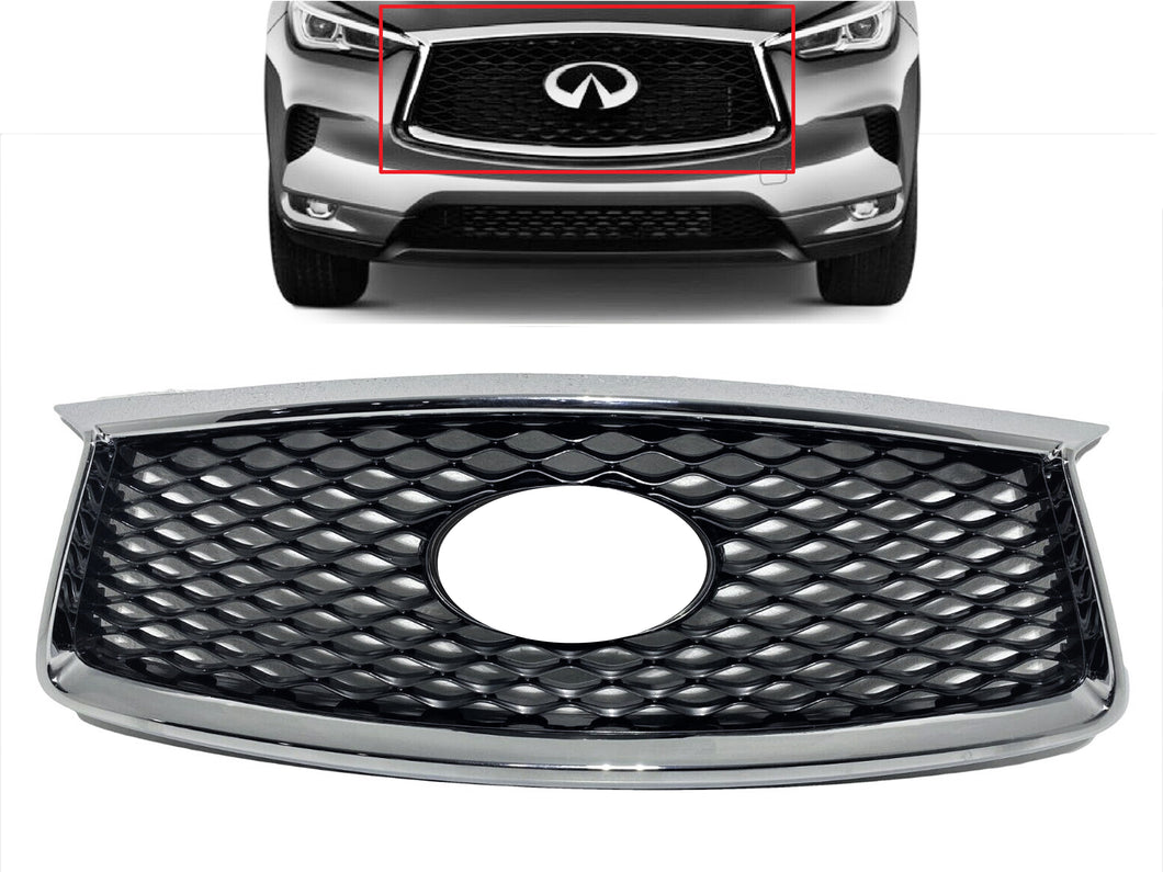 2019 2020 2021 2022 Infiniti QX50 Front Bumper Upper Grille With Camera Option