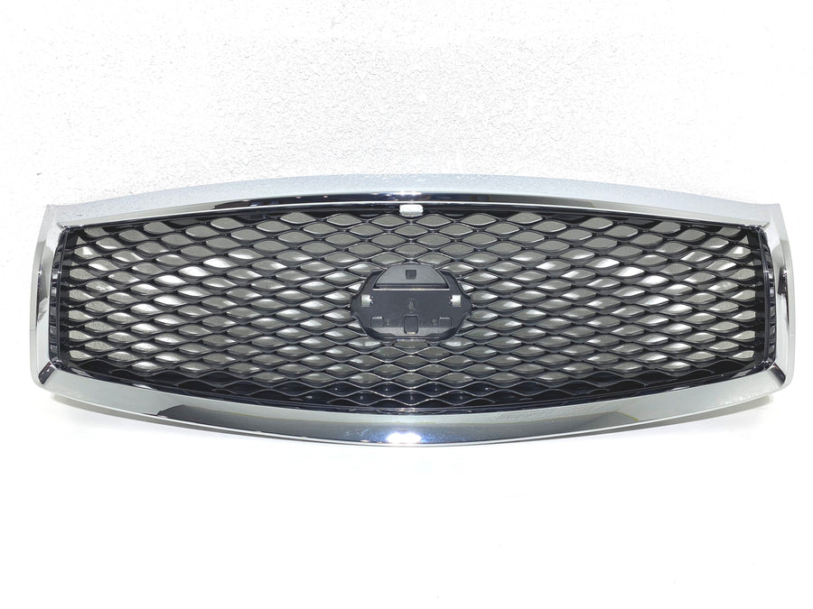 2015-2019 Infiniti Q70 Front Bumper Upper Grille With Camera Option - Texas-e-parts
