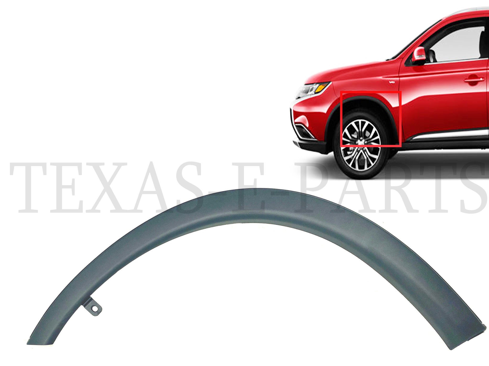 2014-2020 Mitsubishi Outlander Rear Wheel Arch Flare Molding Trim Righ 2014-2020 Mitsubishi Outlander Rear Wheel Arch Flare Molding Trim Righ