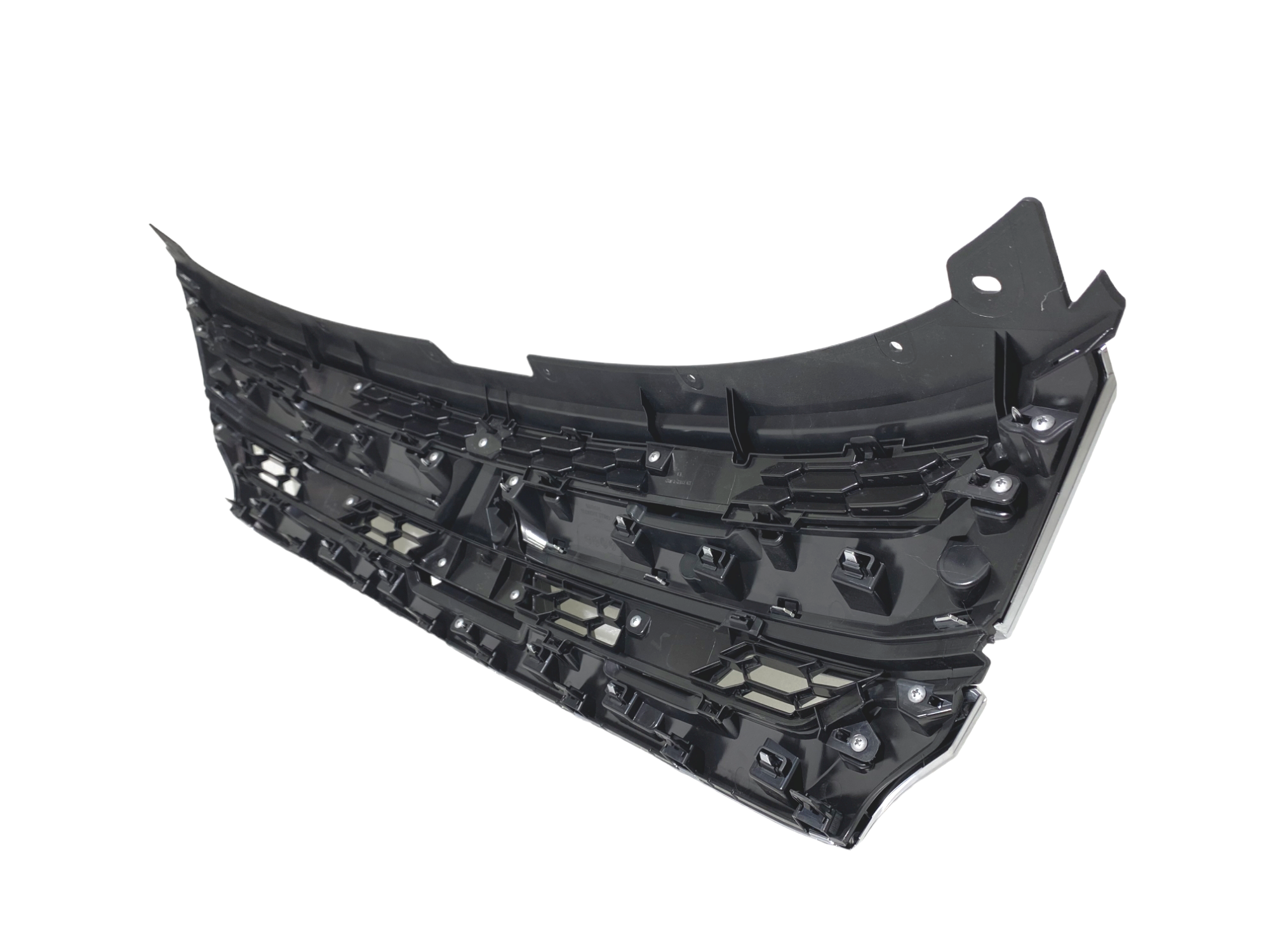 Upper Front Bumper Grille For 2020-2023 Mitsubishi Outlander Sport – Silver/Black Honeycomb – MI1200279