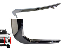 Load image into Gallery viewer, 2020 2021 2022 2023 Mitsubishi Outlander Sport Front Bumper Upper Lower Chrome Molding Trim Left Driver Side - Texas-e-parts