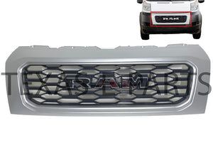 2019 2020 2021 2022 Ram Promaster Grille Front Bumper Silver Grille Surround Assembly