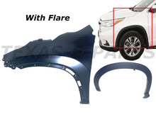 Load image into Gallery viewer, 2014 2015 2016 2017 2018 2019 Toyota Highlander Front Fender Panel Assembly with Flare Left Driver Side