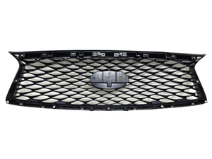 2018 2019 2020 2021 2022 2023 2024 Infiniti Q50 Front Bumper Upper Grille Gloss Black - Texas-e-parts