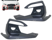 Load image into Gallery viewer, 2018 2019 2020 2021 2022 2023 2024 Infiniti Q50 Q50s Sports Front Bumper Fog Light Cover Set Gray Left Driver Right Passenger Side - Texas-e-parts